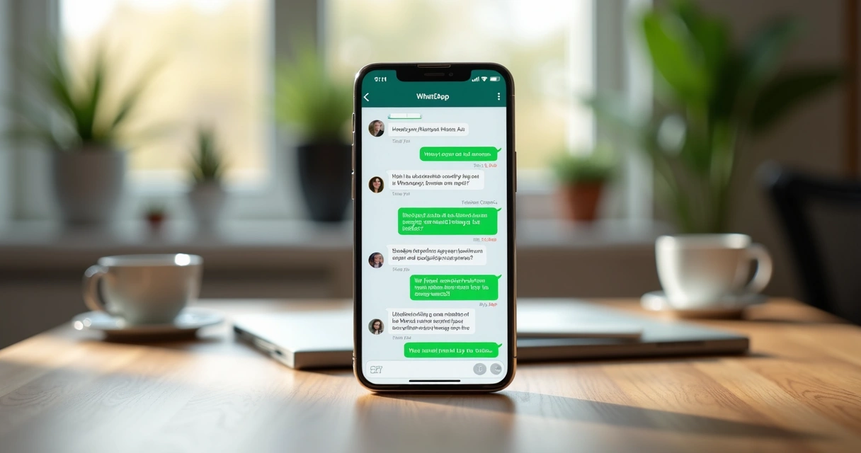 Interface do WhatsApp mostrando atendimento automatizado com inteligência artificial na plataforma iZap