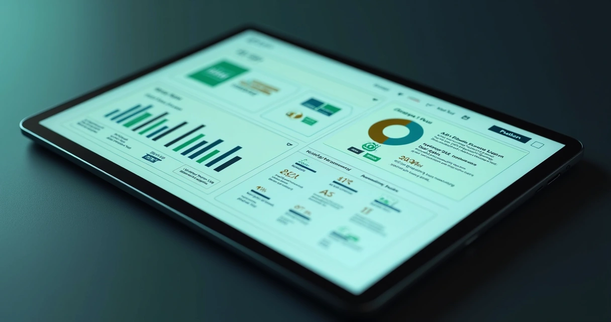 Dashboard de automação de blog com gráficos, IA e blogposts em destaque 