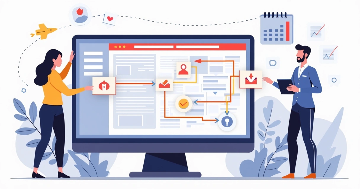 Fluxo de automação de contatos integrando site e CRM 