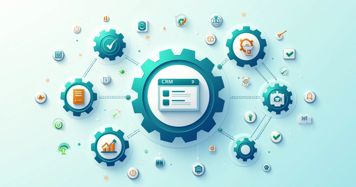 Processo automatizado analisando registros de CRM 