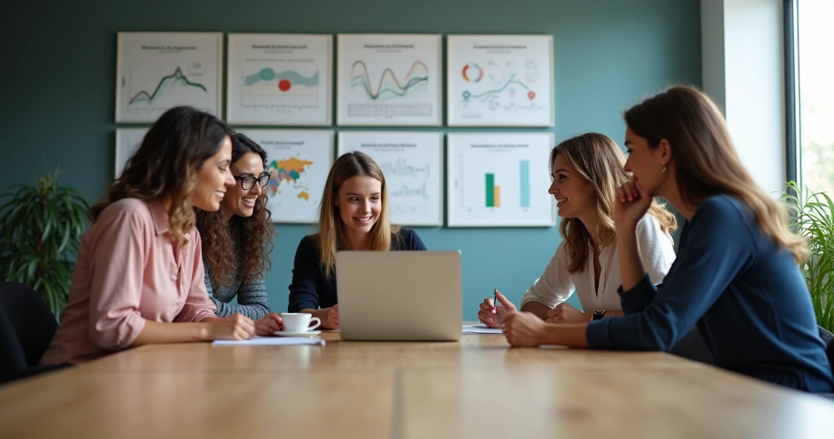 Equipe de vendas analisando automação de IA 