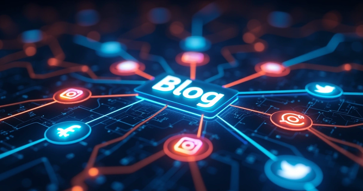 Automação conectando blog, redes sociais e e-mail 