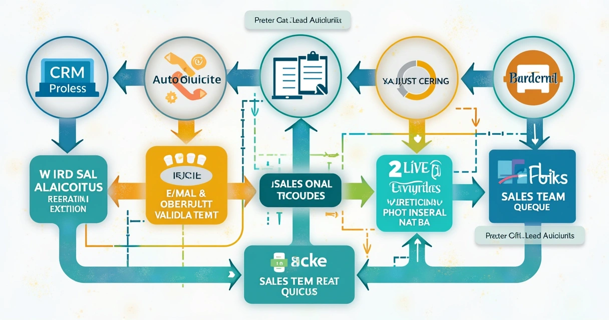 Fluxograma automatizado de geração e qualificação de leads para SaaS 