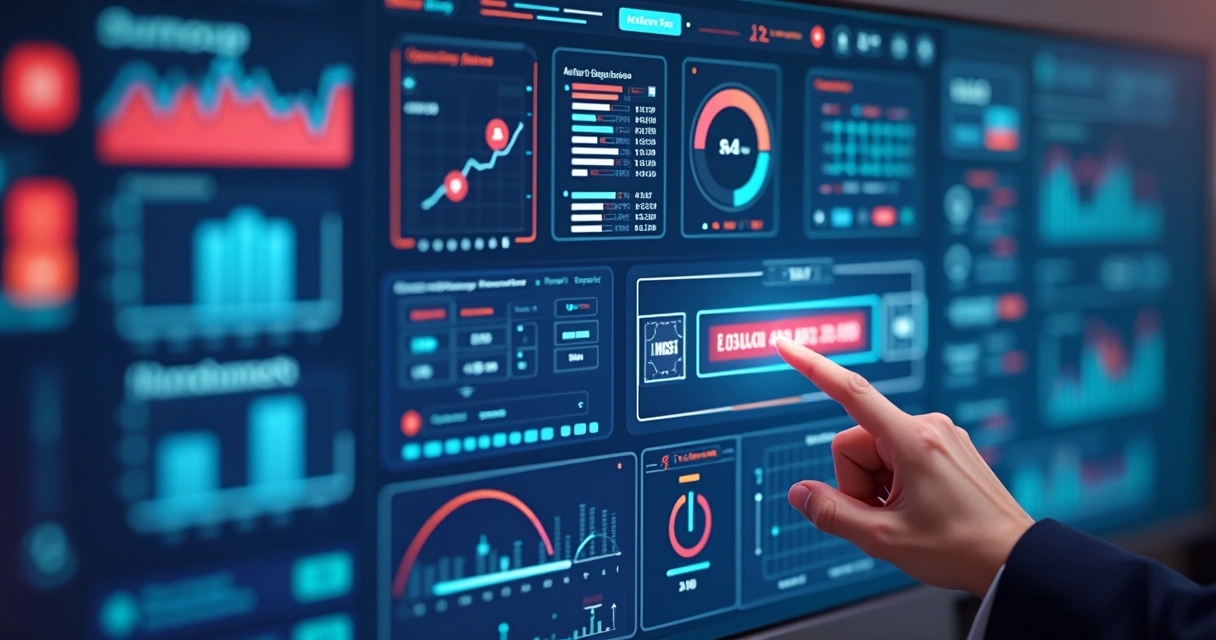 Painel de controle digital com ferramentas de markup e integração em tempo real