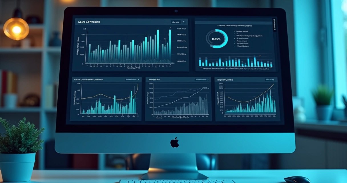 Tela de software mostrando automação de processos de comissão 