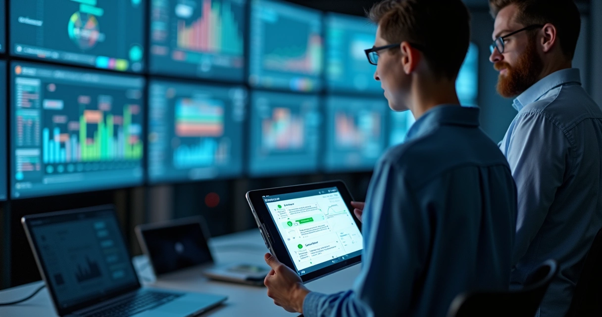 Processo de automação integrado em tela e painéis digitais 