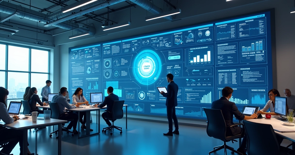 Painel digital mostrando fluxo automatizado de documentos jurídicos 