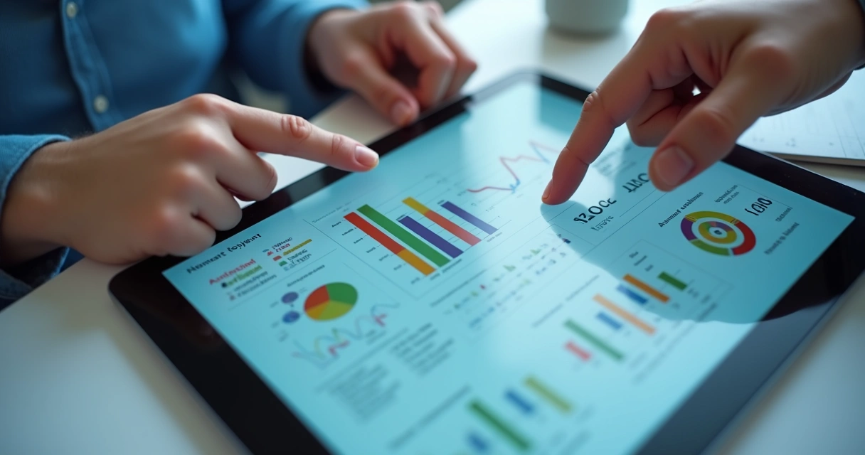 Dashboard de aplicativo exibindo gráficos de automação de processos 