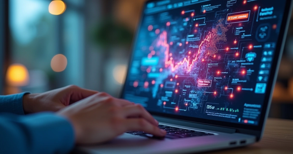 Interface digital mostrando automação da prospecção de vendas 