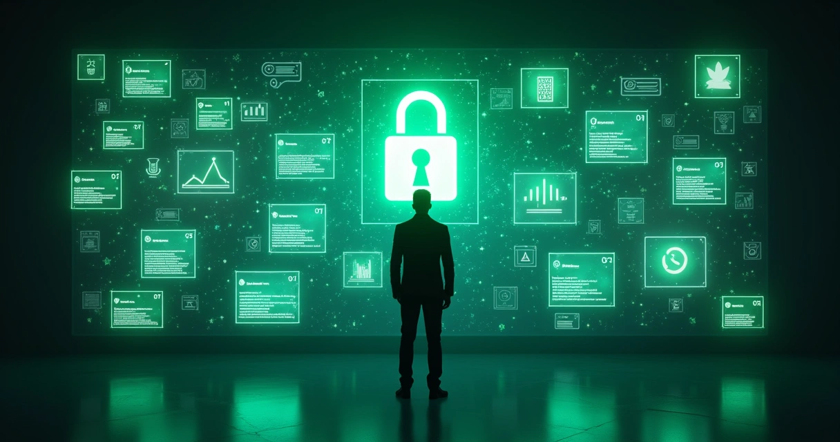 Senha digital de lançamento destrancando vários grupos do WhatsApp em mosaico 