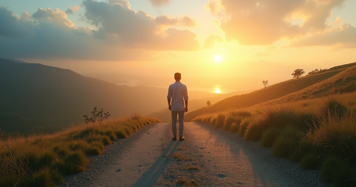 Pessoa em encruzilhada simbolizando escolhas para autonomia emocional 