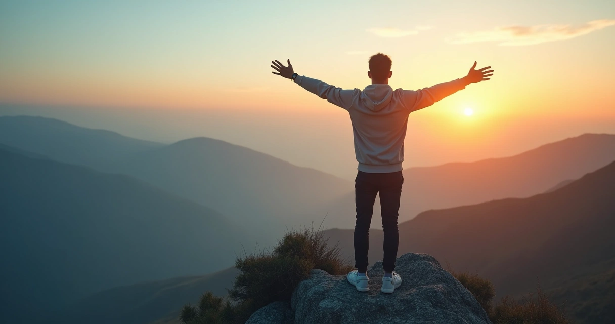 Pessoa olhando para o horizonte e refletindo sobre as próprias escolhas 