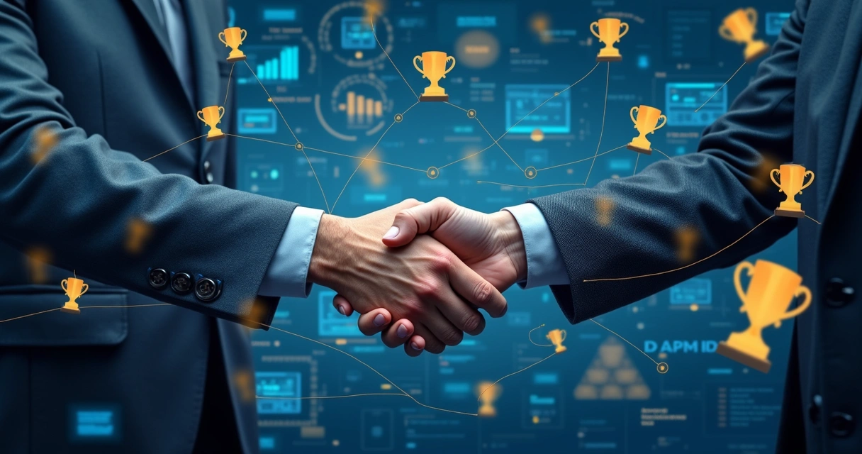 Representação visual de construção de autoridade digital 