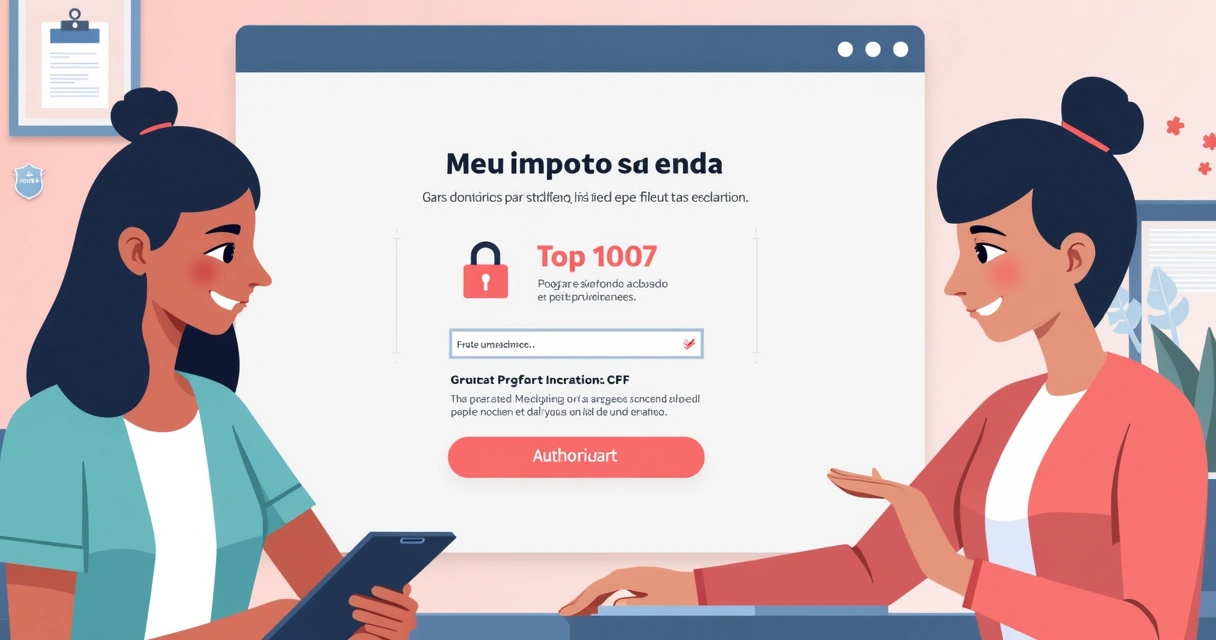 Tela de concessão de autorização à terceira pessoa no Meu Imposto de Renda 