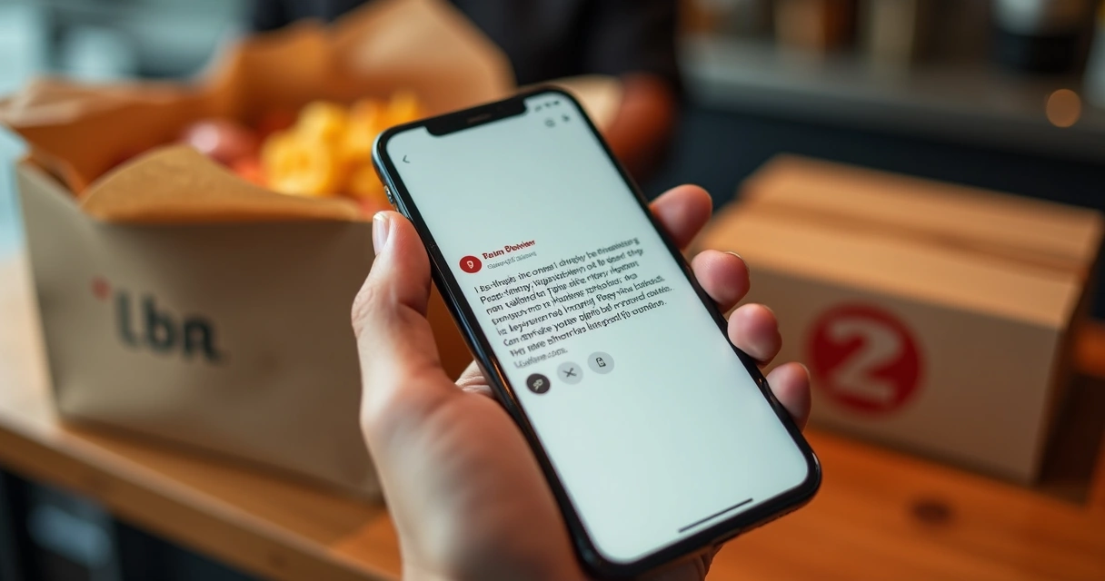Depoimento positivo de cliente sobre delivery em rede social
