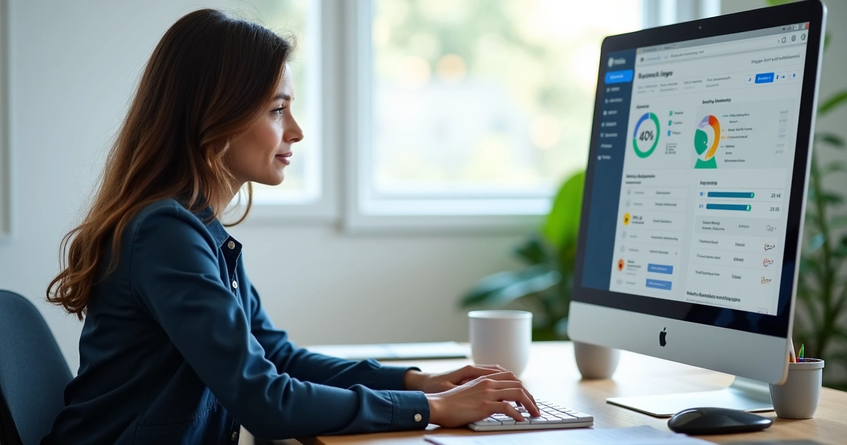 Tutor avaliando progresso de alunos em plataforma EAD