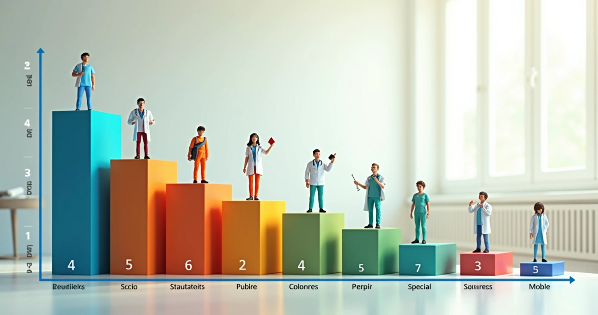 Gráfico de desempenho de cursos de medicina no Brasil 