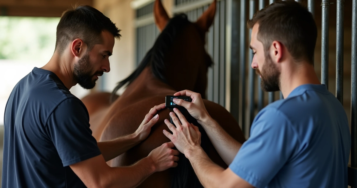 Monitoramento do dorso do cavalo com análise visual de alta precisão