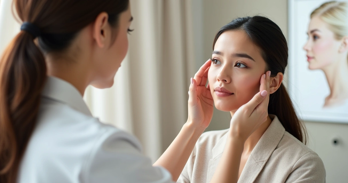 Avaliação facial em consultório com foco em naturalidade 