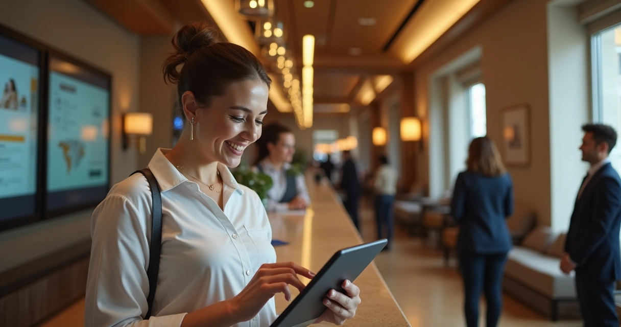 Pessoa atribuindo nota em avaliação digital de hotel 