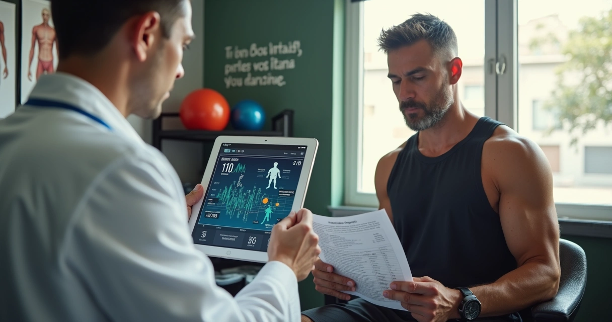 Avaliação física com bioimpedância e relatórios de saúde
