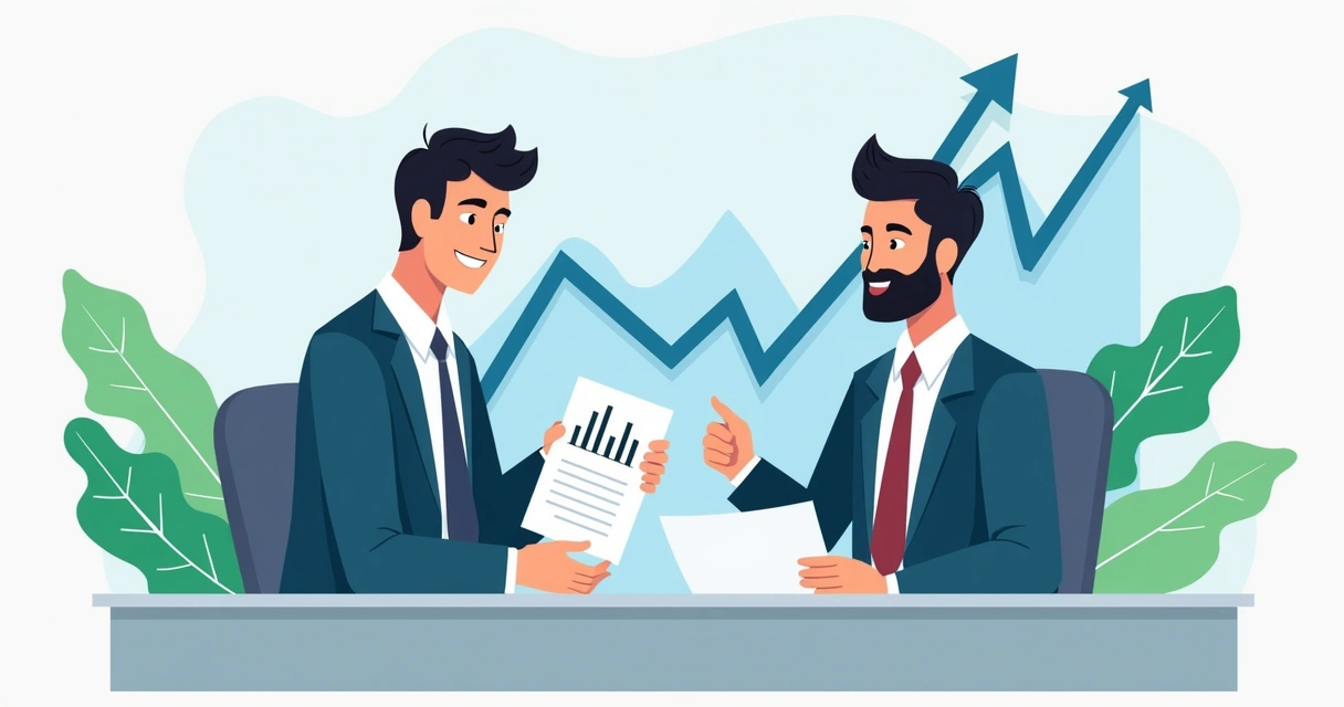 Pessoa analisando o contrato de seguro de vida com gráficos ao fundo 