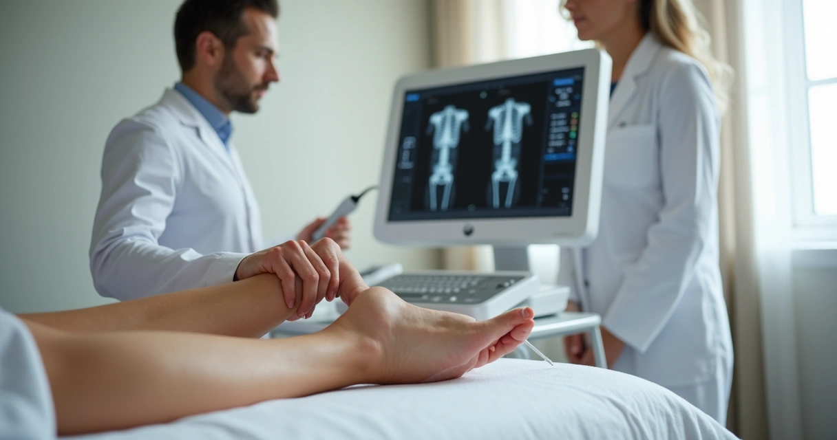 Avaliação vascular com ultrassom nas pernas 
