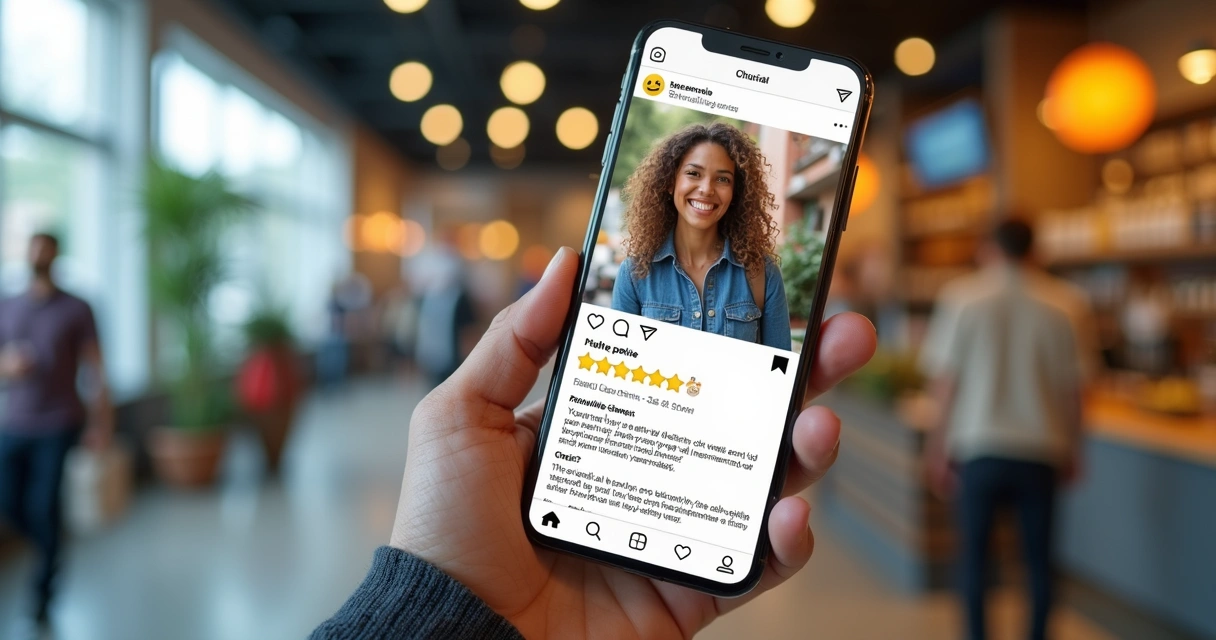 Avaliações de clientes em destaque no Instagram 