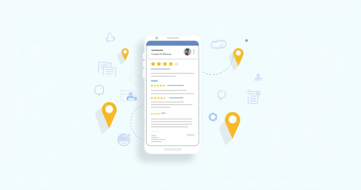 Avaliações de clientes na tela do Google Meu Negócio 