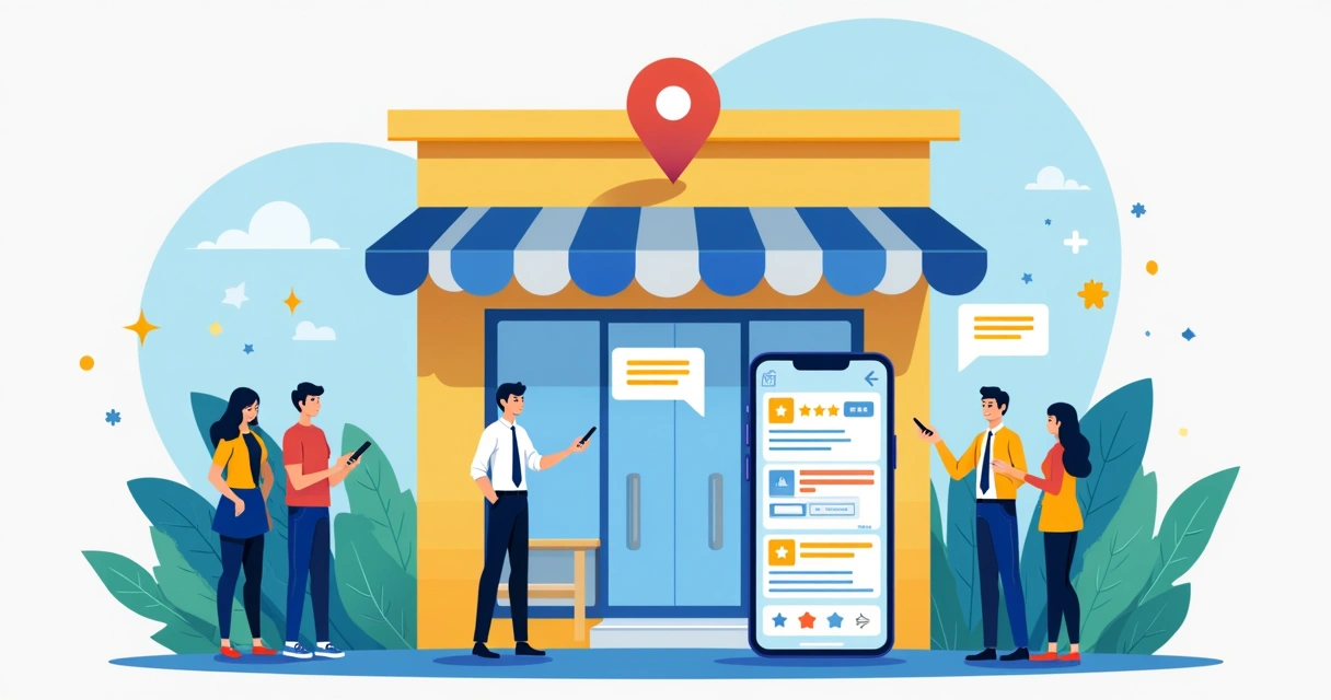 Avaliações no Google Maps em destaque em loja de varejo física