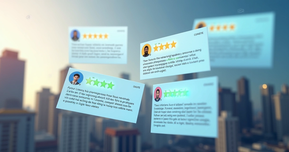 Avaliações positivas da marca no Google Meu Negócio em destaque