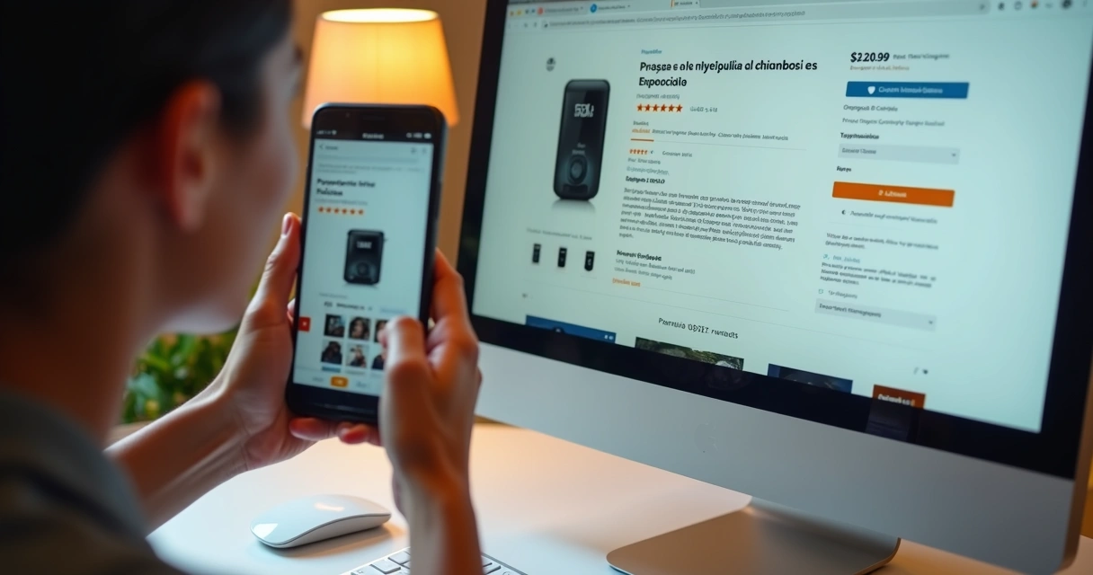 Avaliações em site de compras com estrelas, comentários e fotos de produtos 