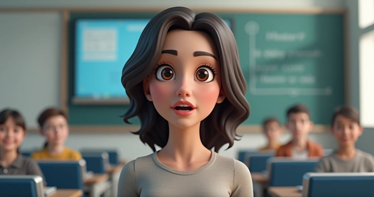 Avatar digital falando em vídeo para curso online 