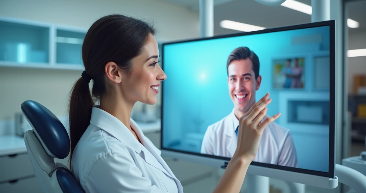 Avatar digital humanizado em ambiente de clínica odontológica 