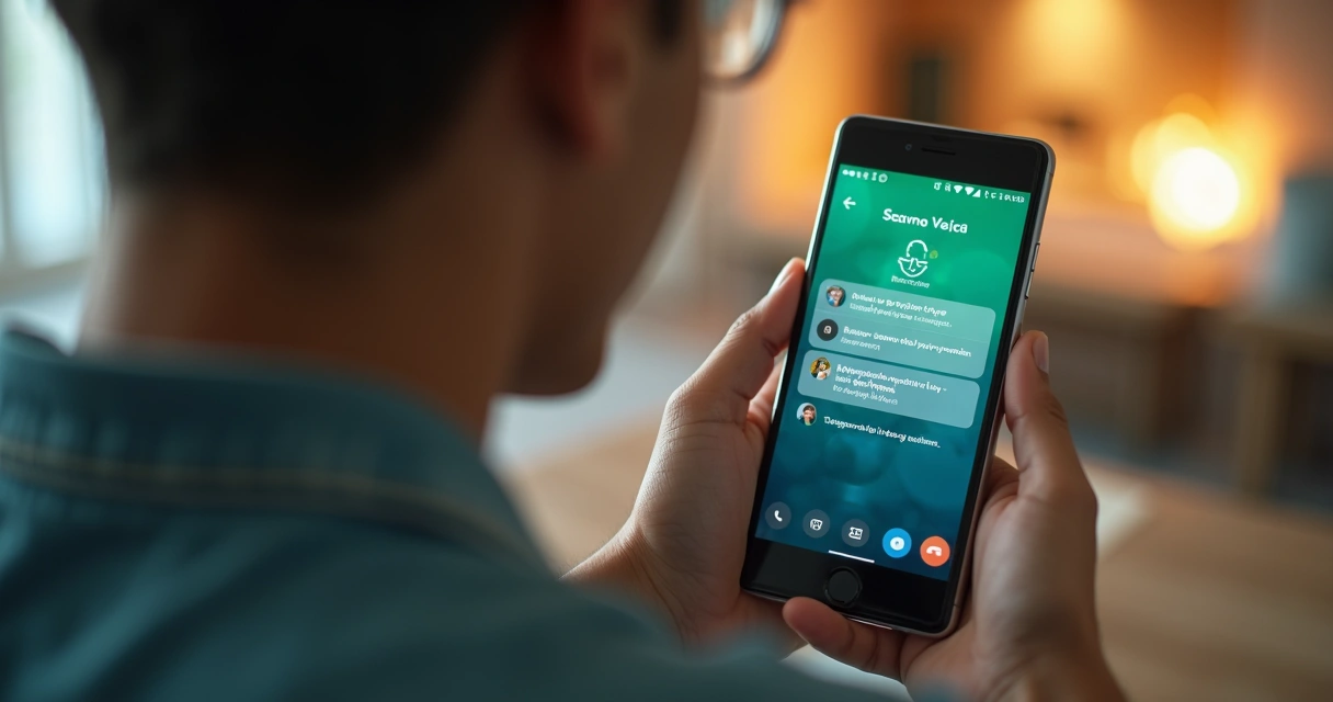 Alerta de contas a vencer exibido em tela de WhatsApp, mão segurando celular, poucas notificações de conta 