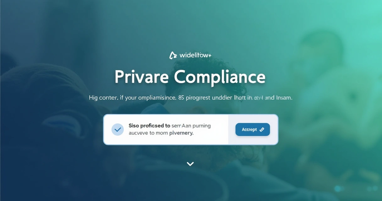 Destacando aviso de LGPD em página de captura