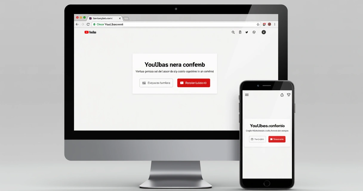 Tela de aviso de cookies no YouTube durante o acesso inicial