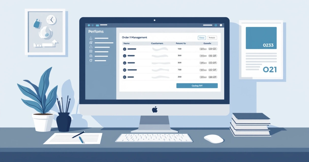 Atacadista revisa pedidos B2B no desktop 
