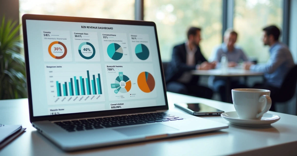 B2B funnel dashboard with CAC metrics