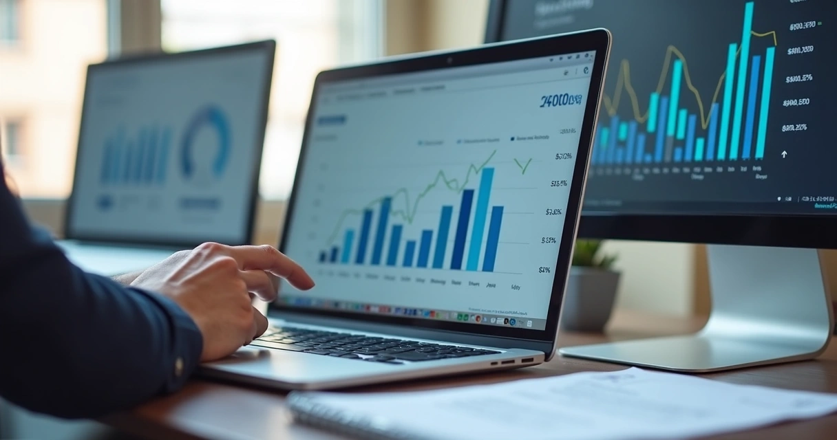 Revenue metrics screen showing CAC CLV and margin charts 