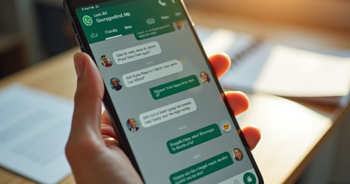 B2B WhatsApp chat with warm human-like messages