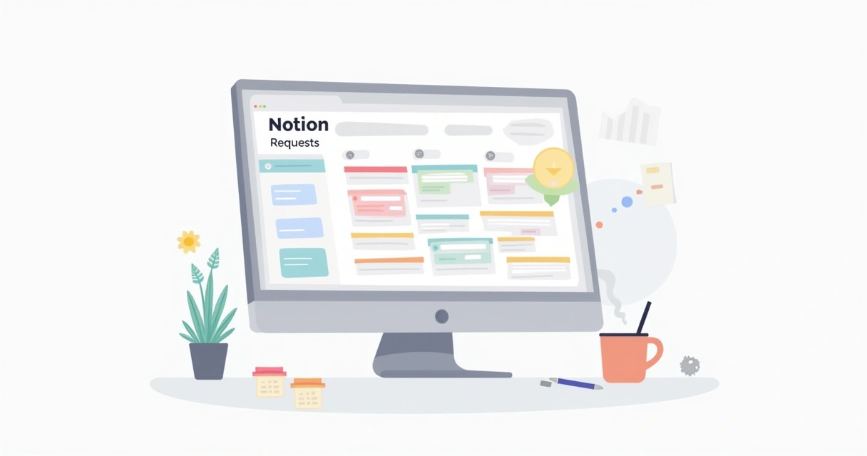 Exemplo de tabela backlog de demandas no Notion 