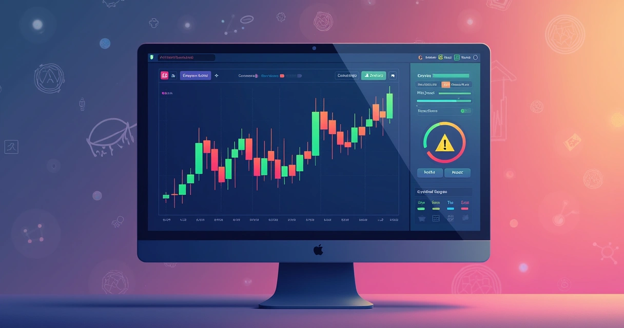 Tela de computador mostra resultado de backtest em gráfico com criptomoedas