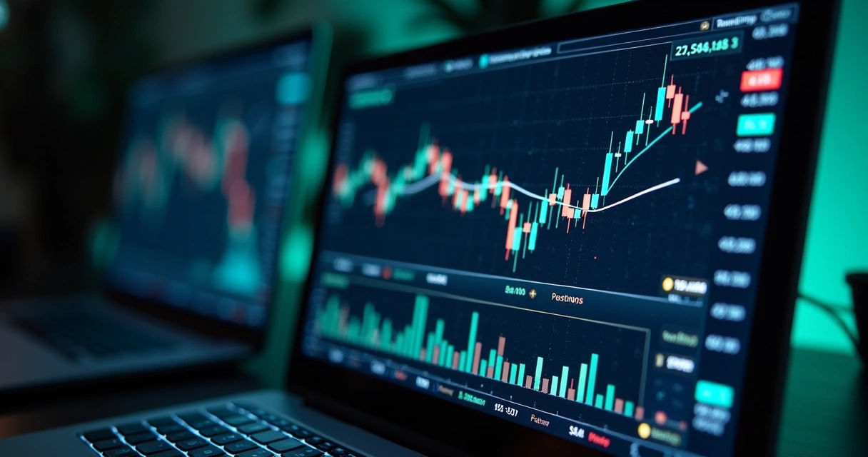 Tela mostrando gráficos de backtesting e indicadores quantitativos em algotrading 