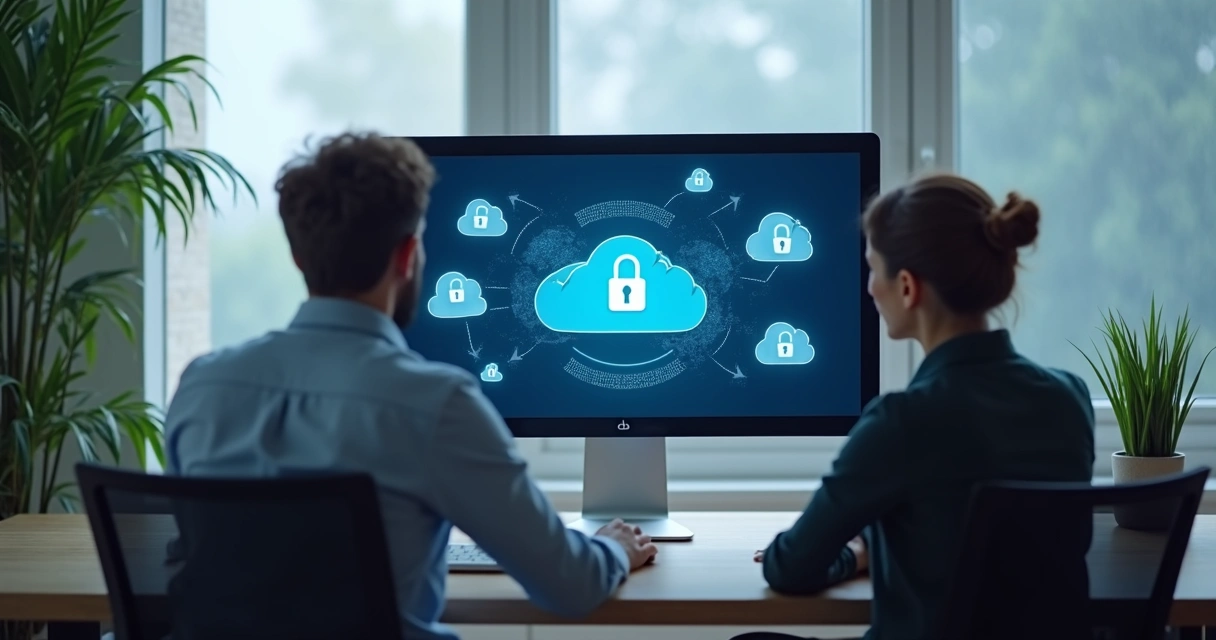 Backup em nuvem funcionando em escritório contábil 