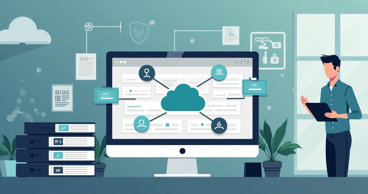 Tela mostrando sistema de nuvem para backup de loja de assistência técnica