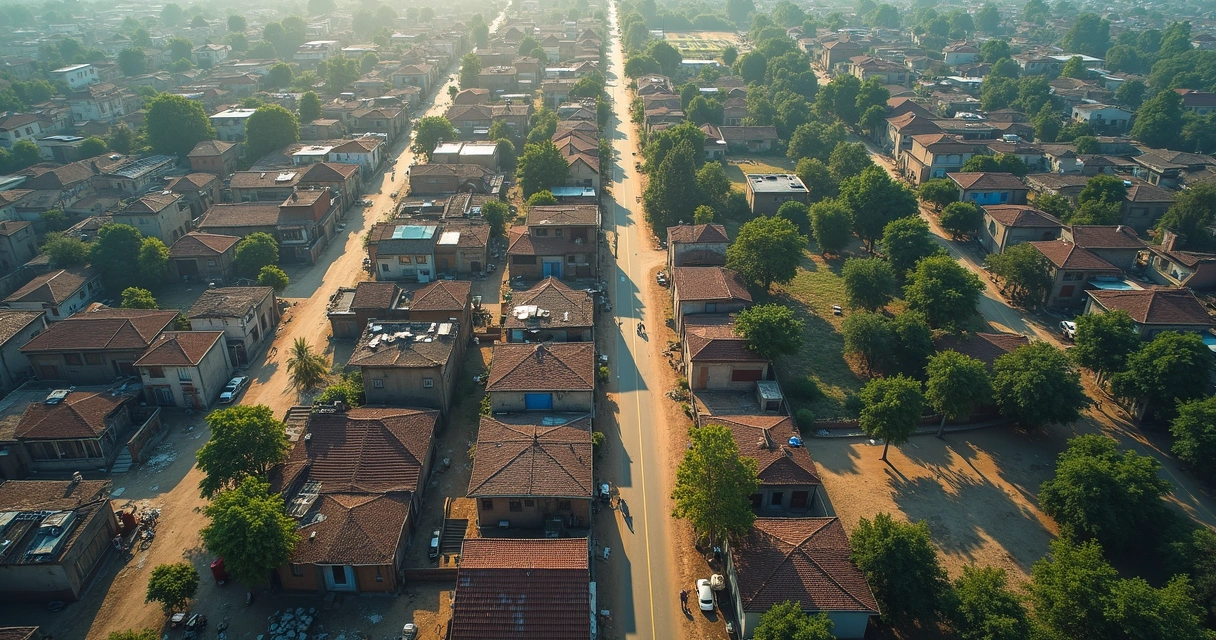 Comparação de bairro irregular e regularizado 