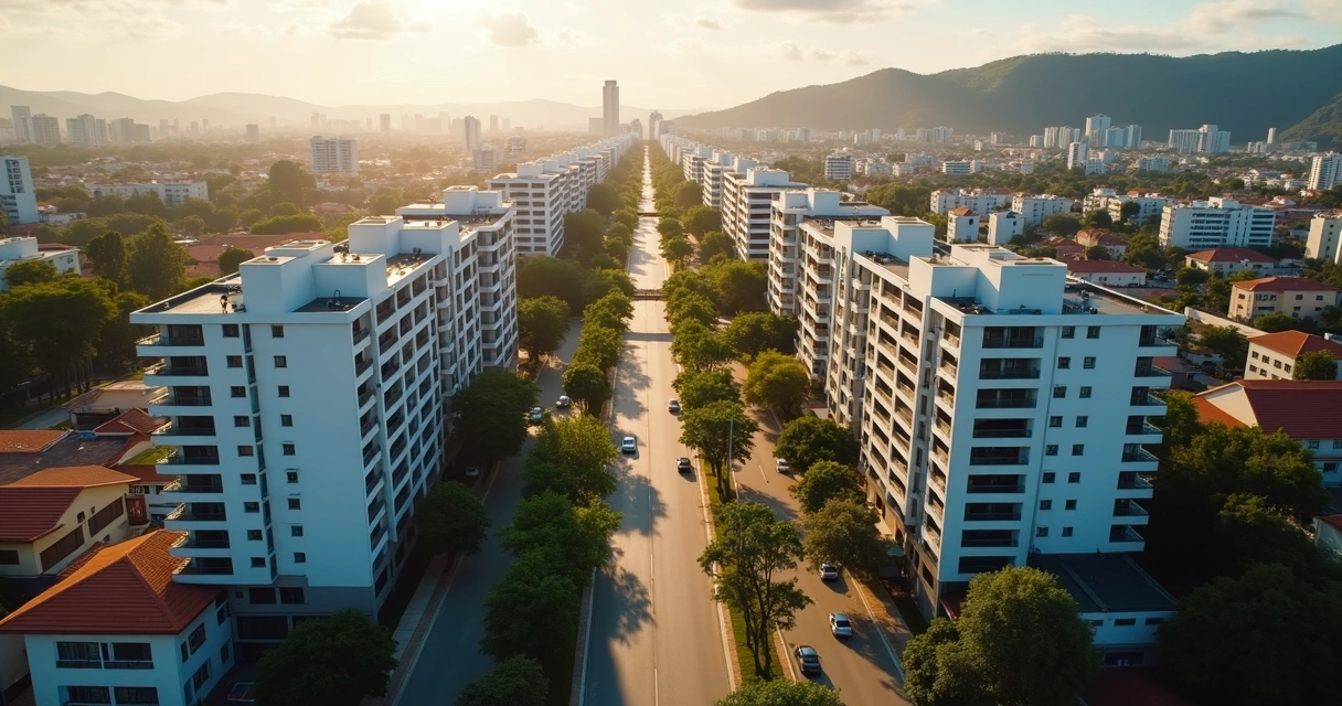 Vista urbana de bairro valorizado em Belo Horizonte 