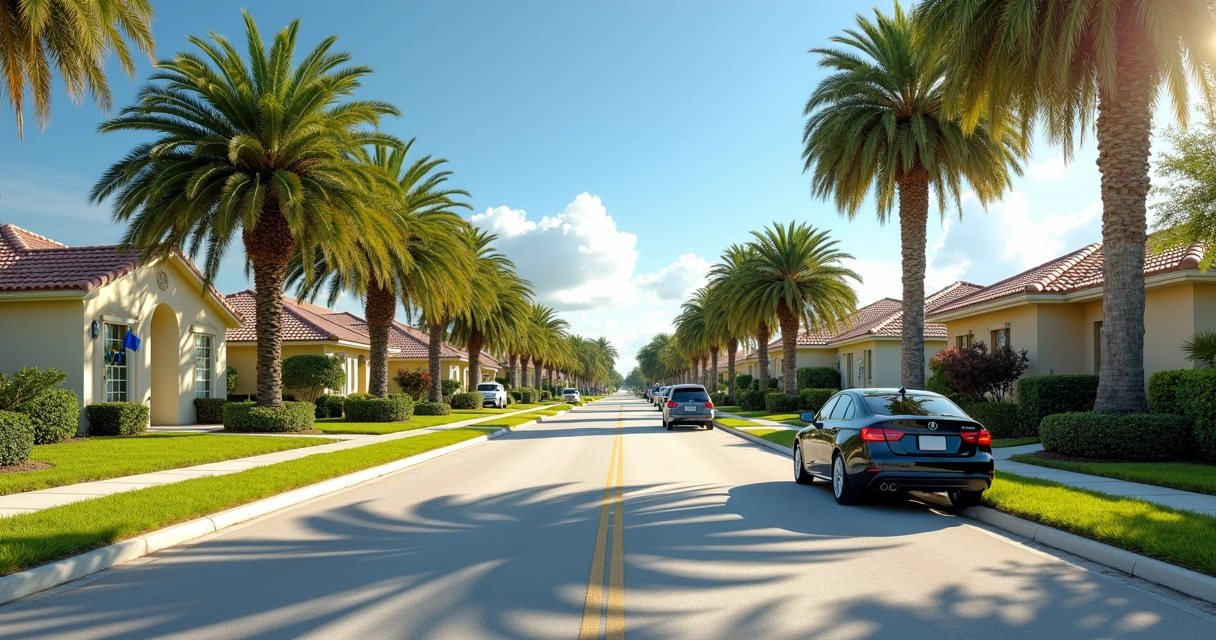 Rua residencial em Dr. Phillips, Orlando 