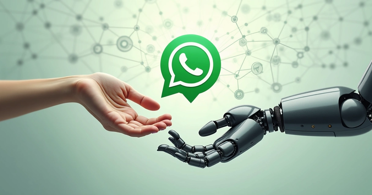 Símbolo de equilíbrio entre humano e inteligência artificial 